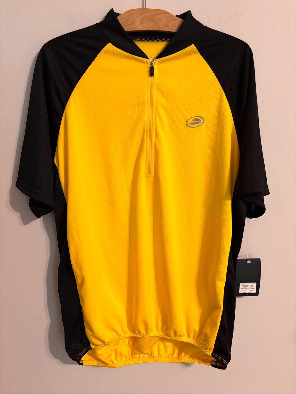 Performance Bicycle NWT Yellow Black clubII Jersey